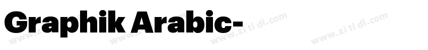 Graphik Arabic字体转换